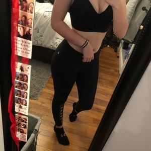 Black workout leggings